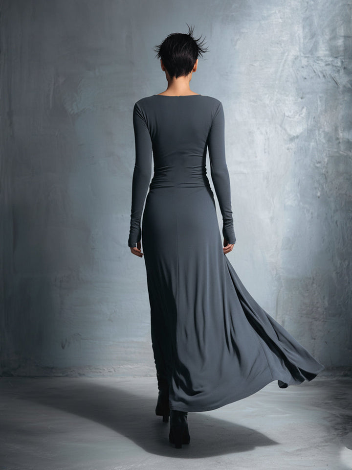 Gabriella | Long Dress with Side Knot