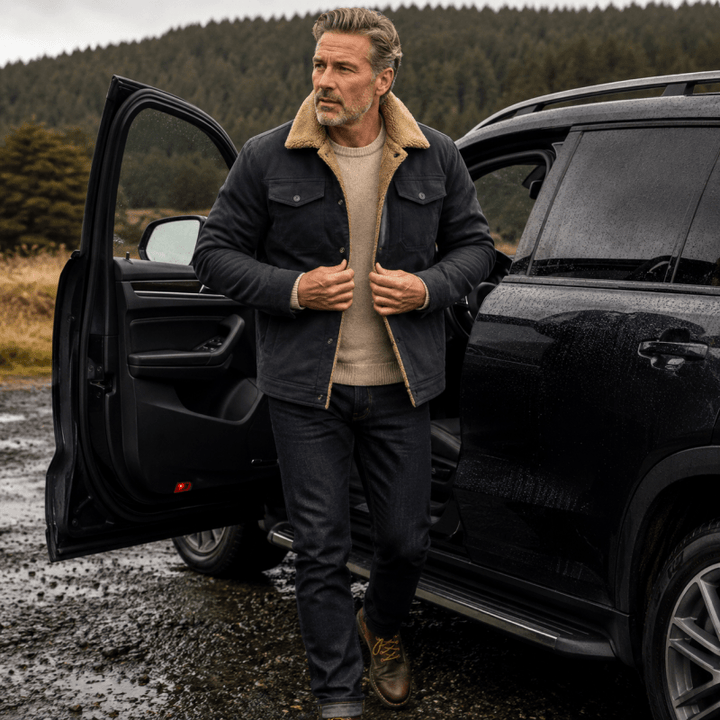 Men’s Fleece-Lined Trucker Jacket