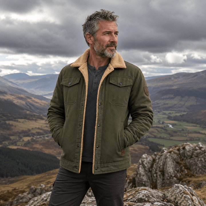 Men’s Fleece-Lined Trucker Jacket