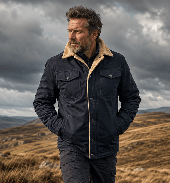 Men’s Fleece-Lined Trucker Jacket