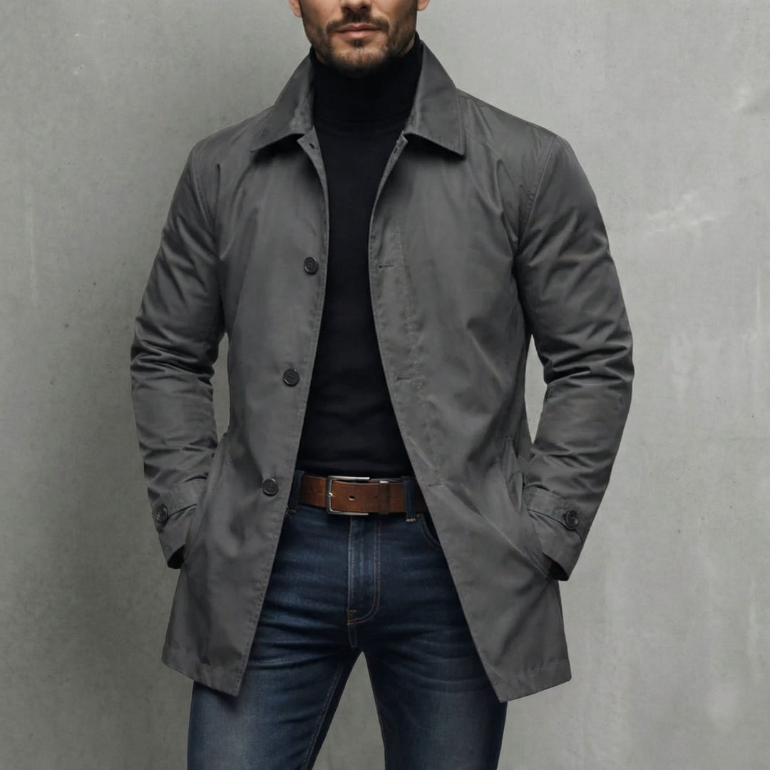 Men’s Lightweight Button-Up Coat
