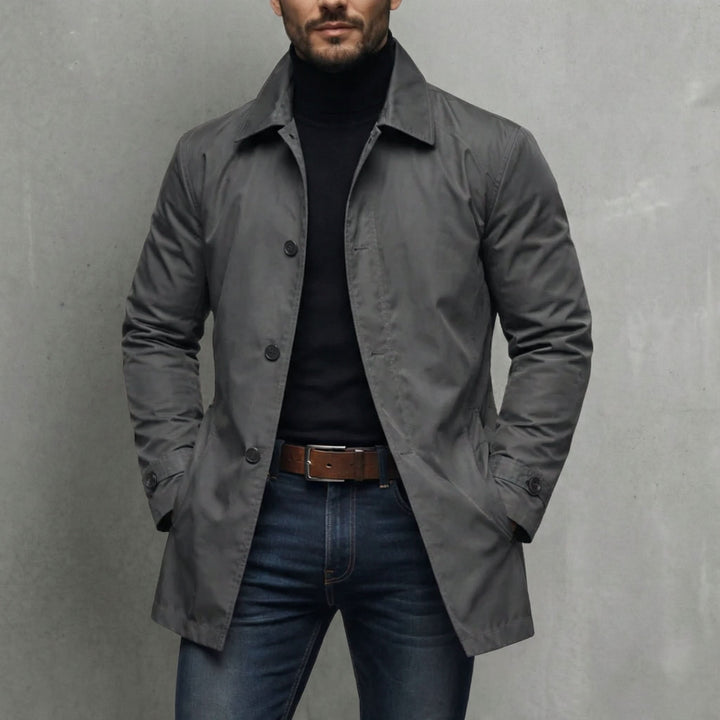 Men’s Lightweight Button-Up Coat