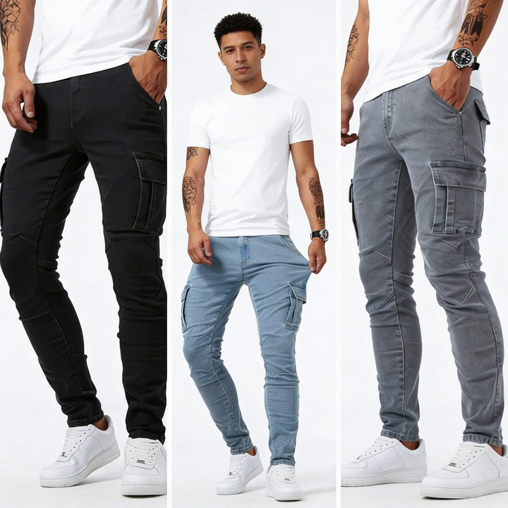 Men’s Slim-Fit Cargo Jeans
