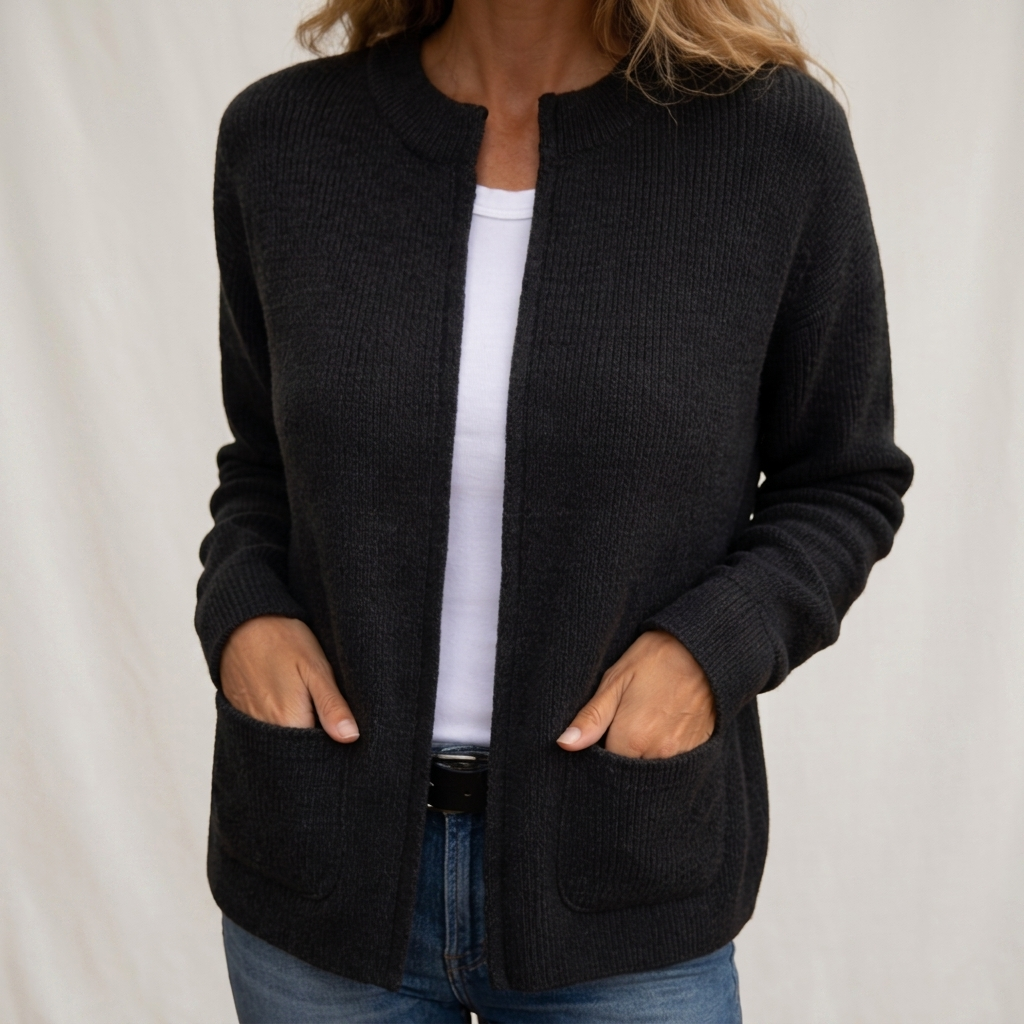 Women’s Soft-Knit Zip-Up Cardigan