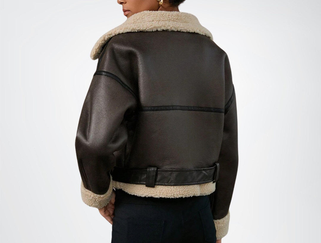 Women’s Fleece-Lined Aviator Jacket