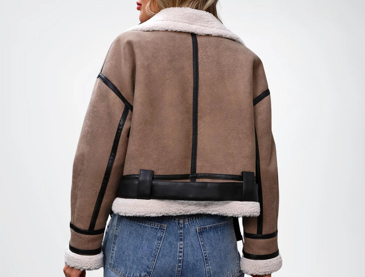 Women’s Fleece-Lined Aviator Jacket