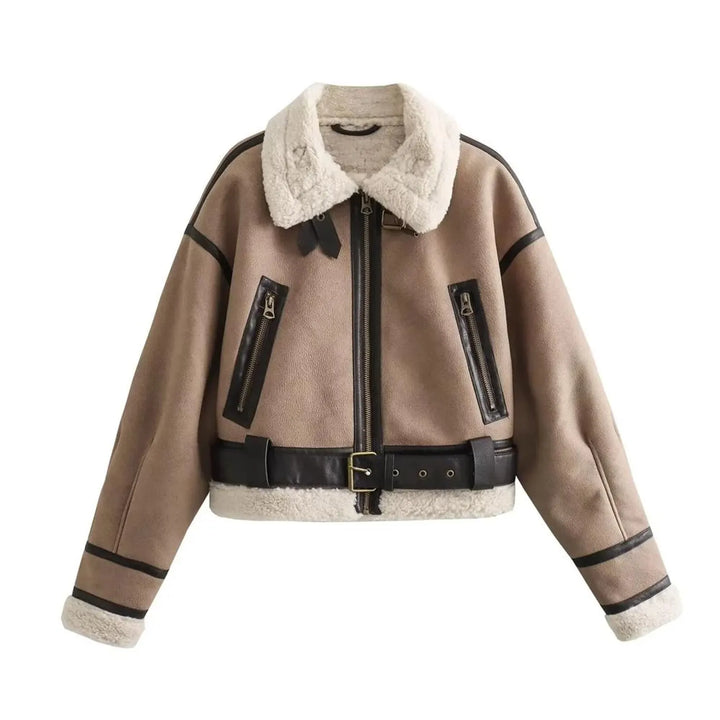 Women’s Fleece-Lined Aviator Jacket