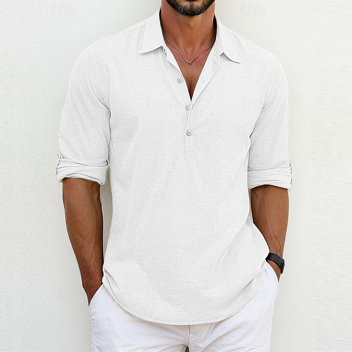Men’s Textured Linen Shirt