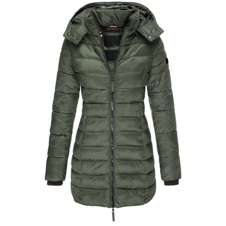 Women’s Longline Hooded Puffer Jacket