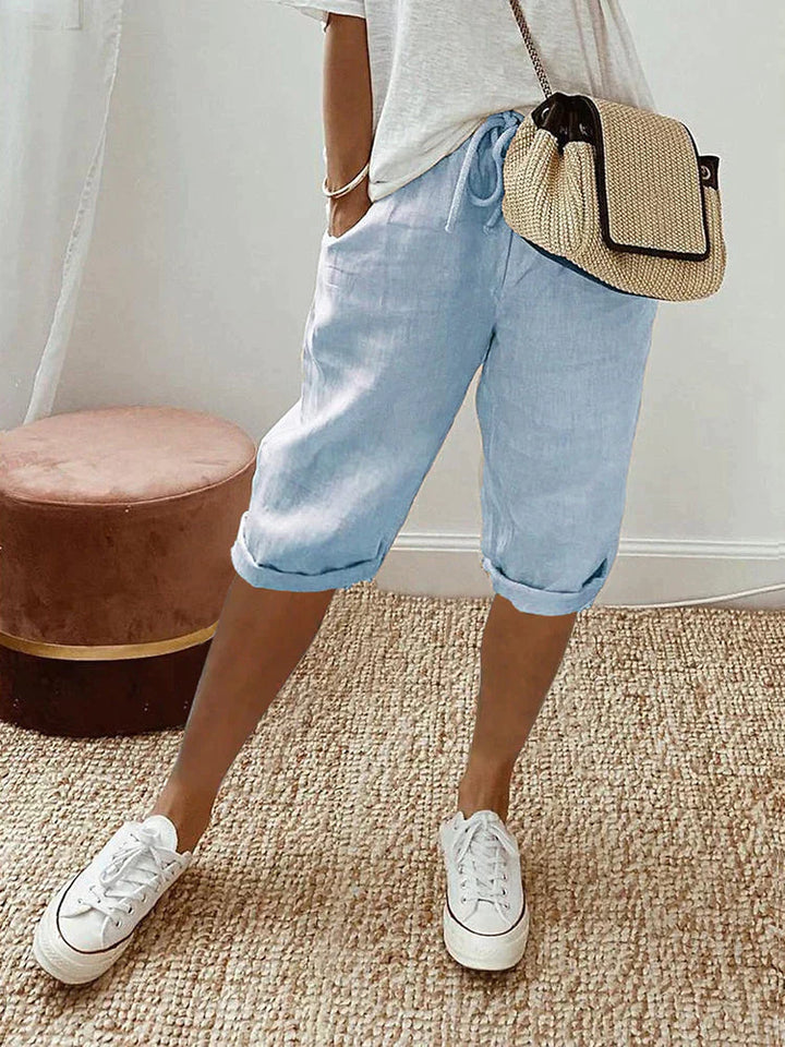Laluna® | Cotton Linen Women's Shorts