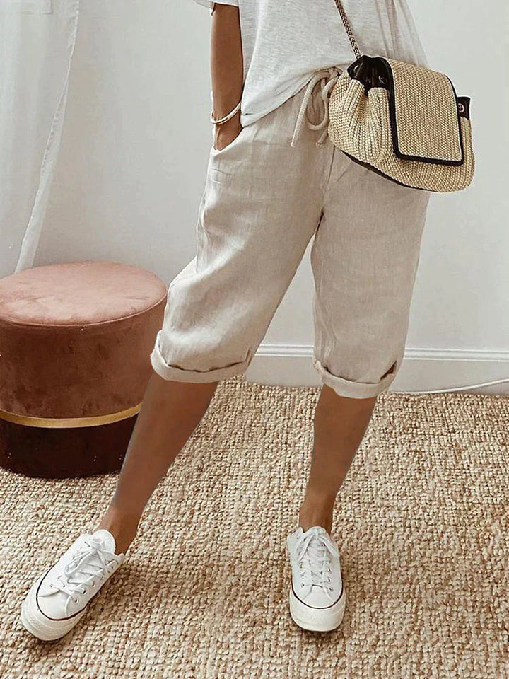 Laluna® | Cotton Linen Women's Shorts