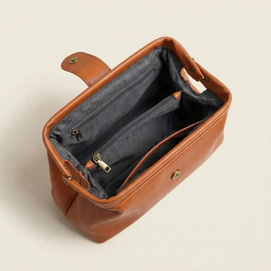 Arion Vintage Bag - Shiny Cognac