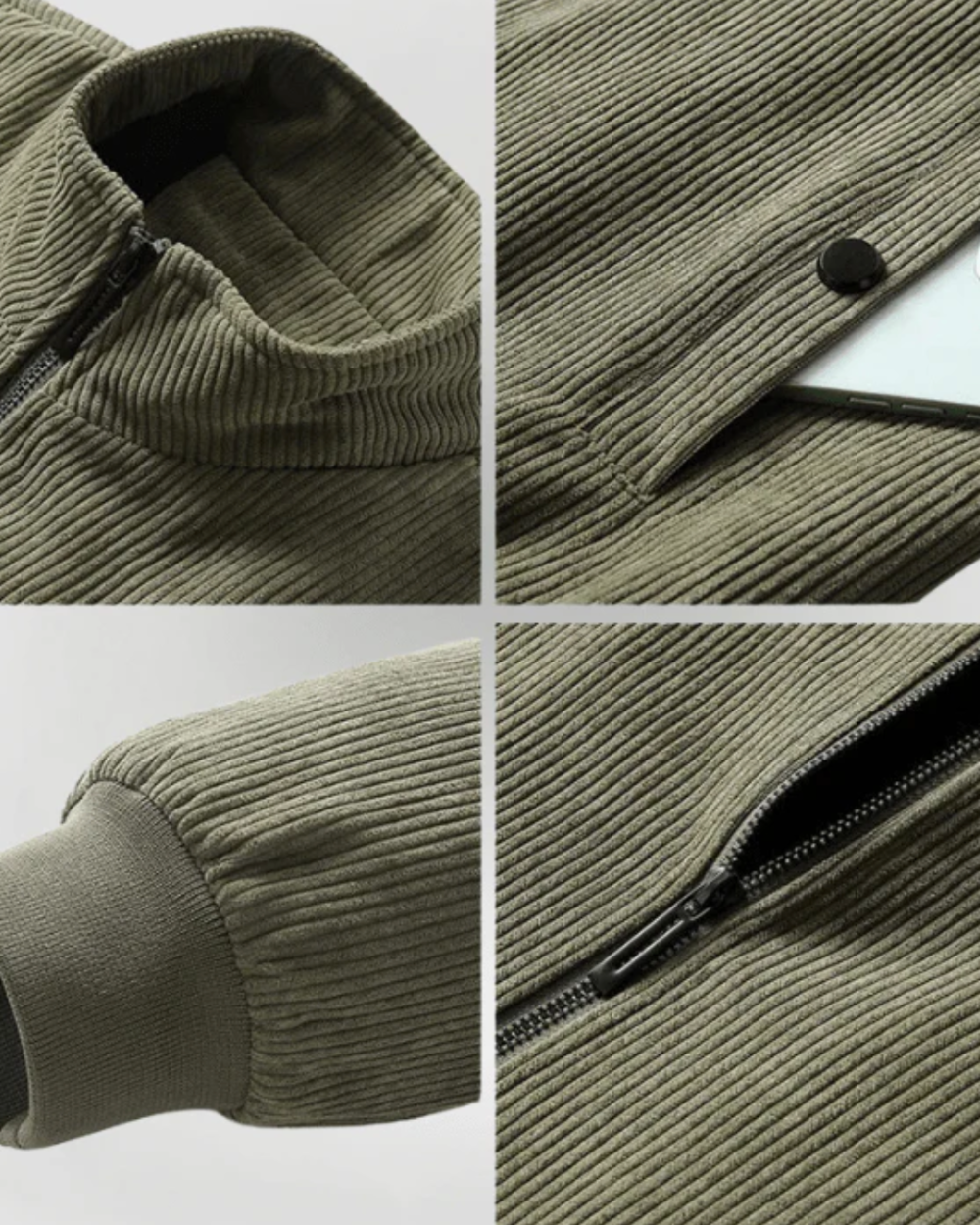 Men’s Fleece-Lined Corduroy Jacket
