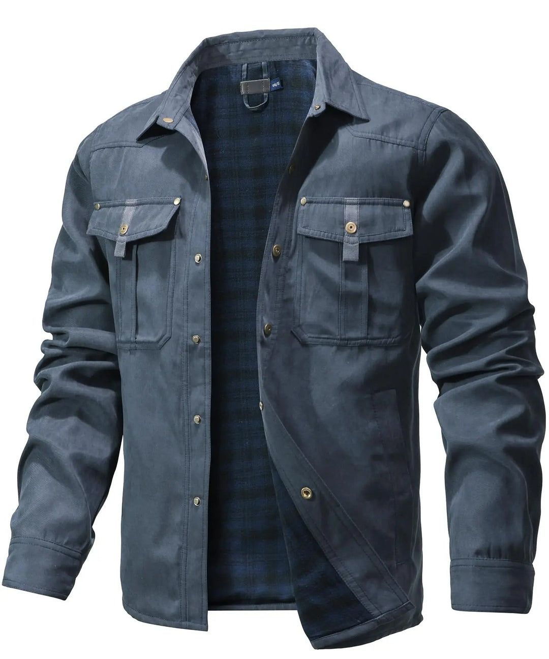Men’s Check-Lined Utility Overshirt