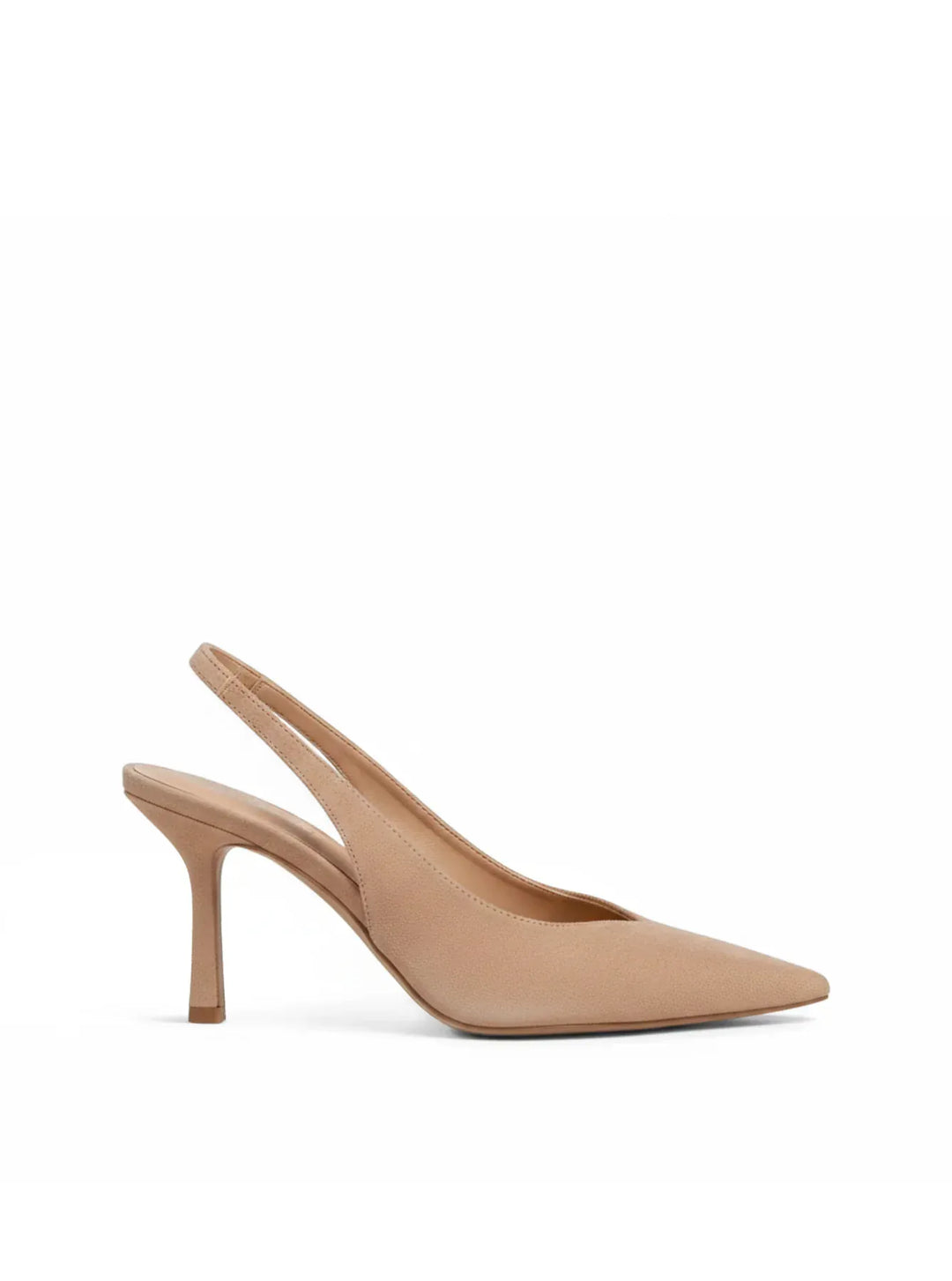 Women’s Suede Pointed-Toe Slingback Heels