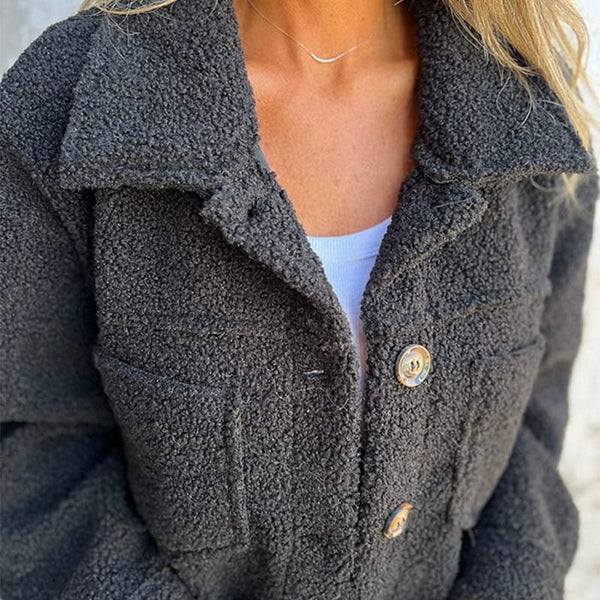 Women’s Button-Up Teddy Jacket