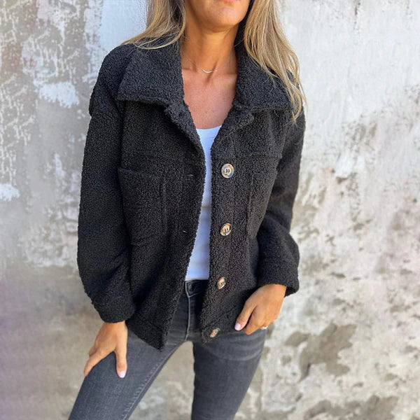 Women’s Button-Up Teddy Jacket