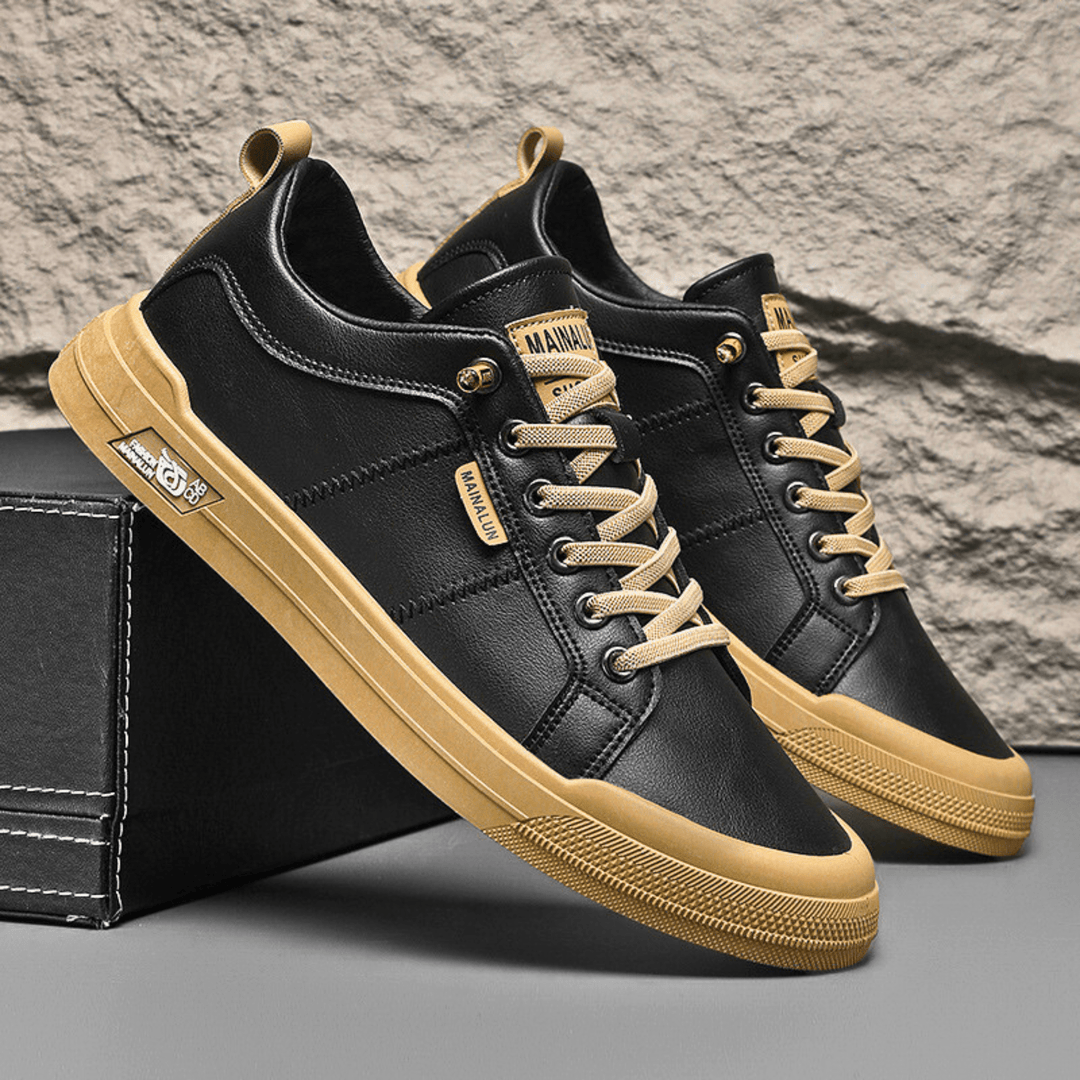 Men’s Casual Leather Trainers