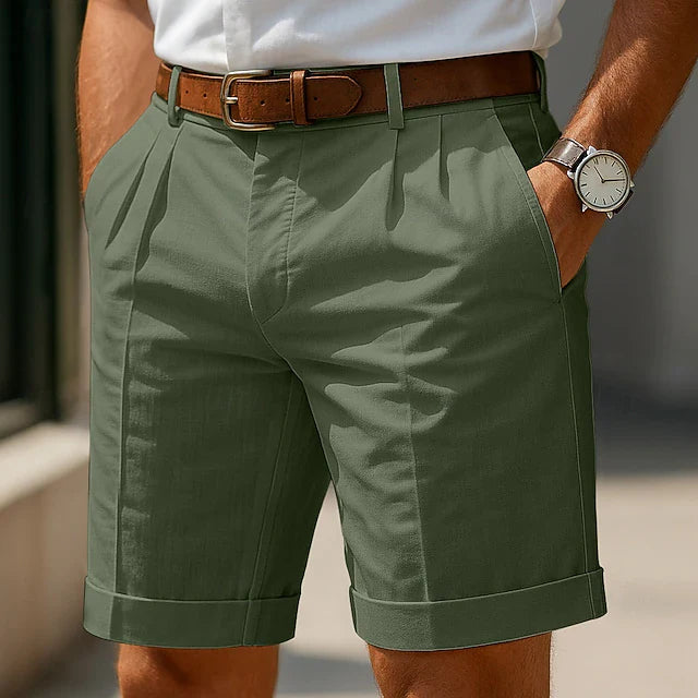 Cazel | Summer Pleated Chino Shorts